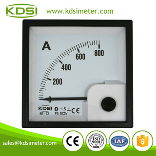 Safe to operate BE-72 DC5V 800A analog panel dc volt amp meter