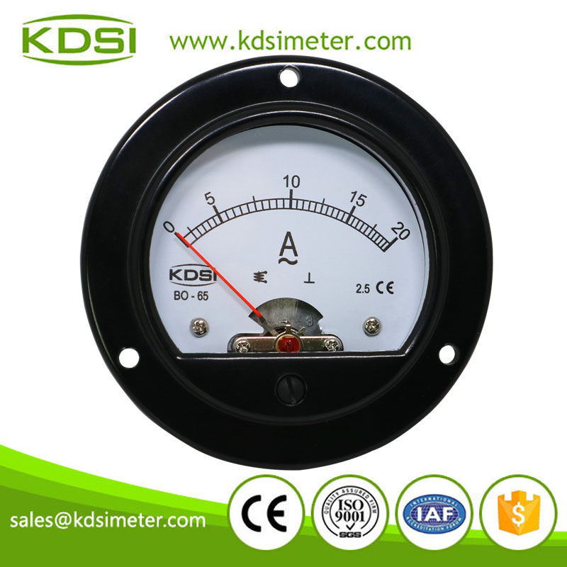 Hot Selling Good Quality BO-65 AC20A Moving Iron Movement round type panel meter