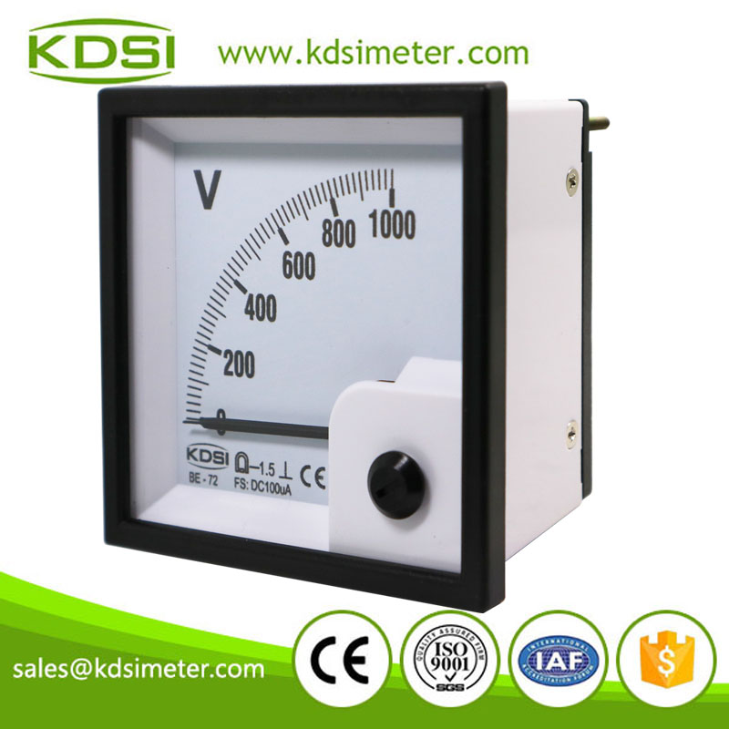 Factory direct sales BE-72 DC100uA 1000V analog panel voltmeter and ammeter