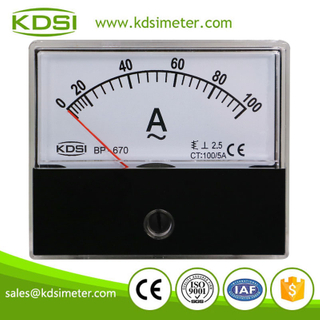 Hot Selling Good Quality BP-670 AC100/5A analog amp current panel meter