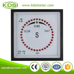 High quality professional F96-SM 100V Sync Pulse Type panel LED generator synchroscope meter