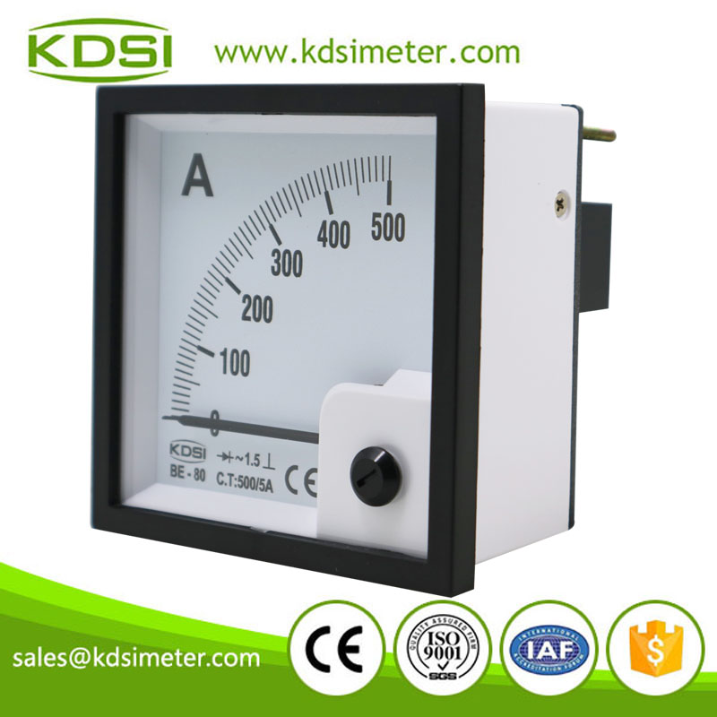 20 Year Top Manufacturer of CE,ISO passed BE-80 AC500/5A rectifier analog panel high current meter