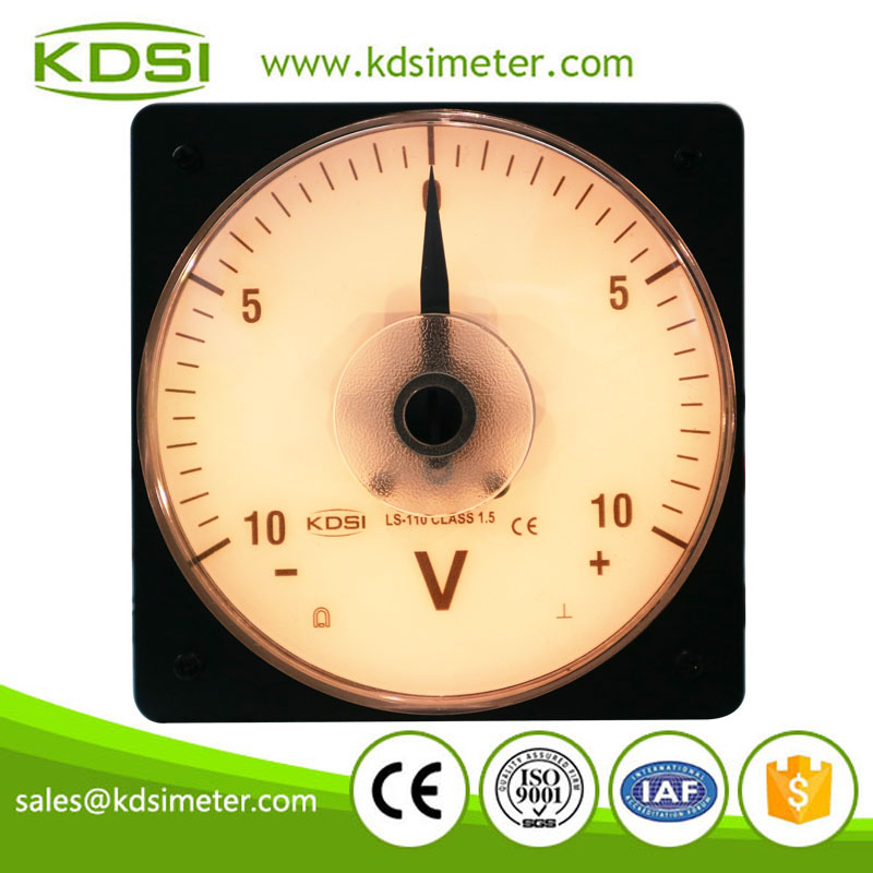 New Hot Sale Smart LS-110 DC+-10V backlighting analog dc panel mount voltmeter