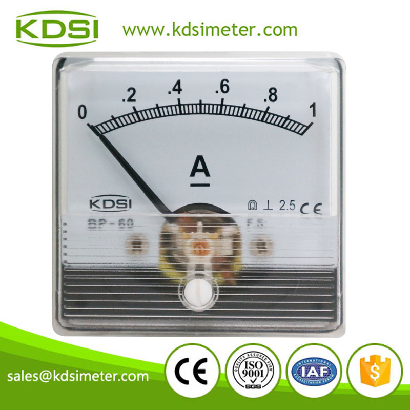 Portable precise BP-60N DC1A analog dc amp panel meter
