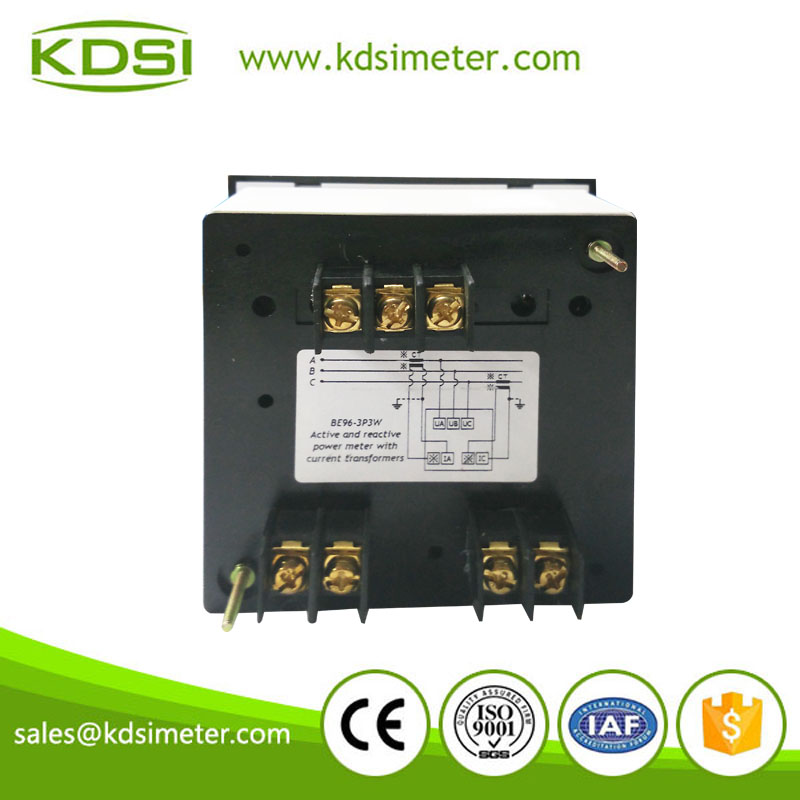 Original manufacturer high Quality BE-96 1P -1.5-15kW 220V 100/5A analog panel single phase power meter