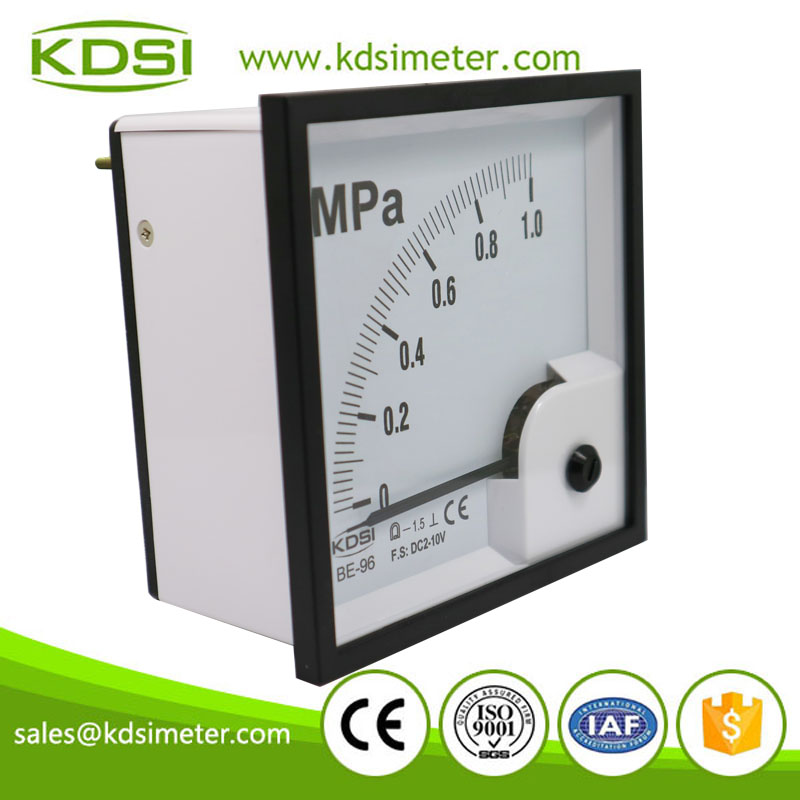 China Supplier BE-96 DC2-10V 1MPa analog voltage pressure panel meter
