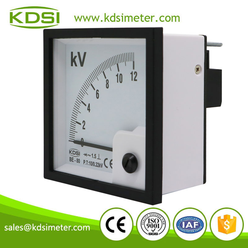 Hot Selling Good Quality BE-80 AC12kV 10/0.22kV rectifier analog panel voltmeter