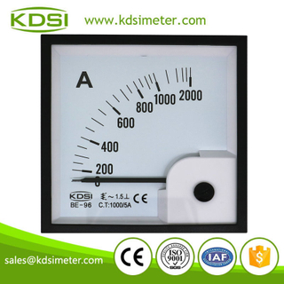 CE Approved BE-96 AC1000/5A panel analog ac ammeter