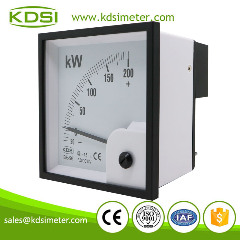 KDSI electronic apparatus BE-96 DC10V -20-200kW dc analog voltage panel kW meter