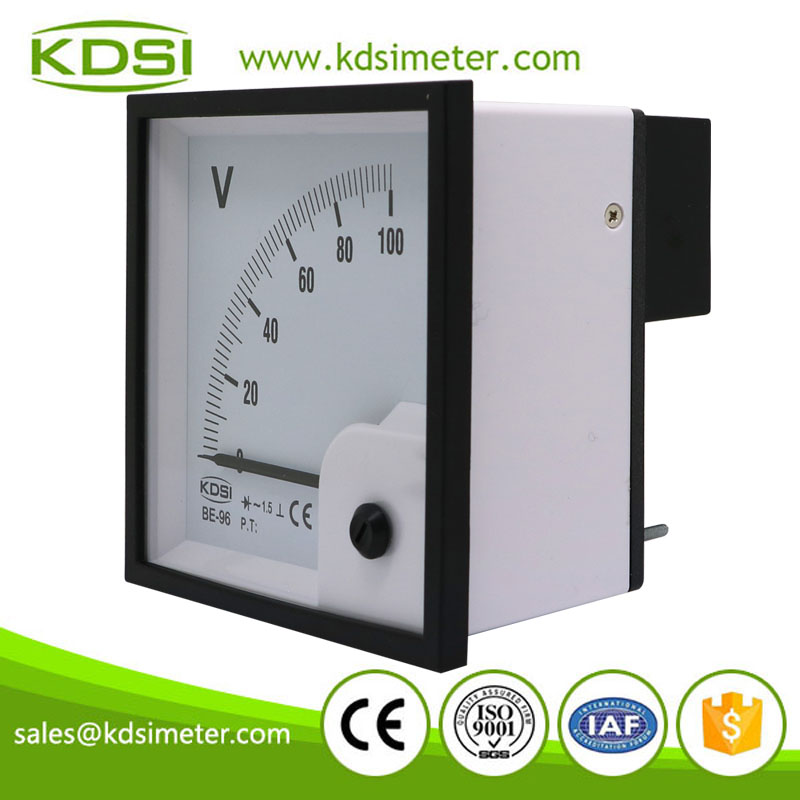 Factory direct sales BE-96 AC100V rectifier analog ac voltage electric panel meter
