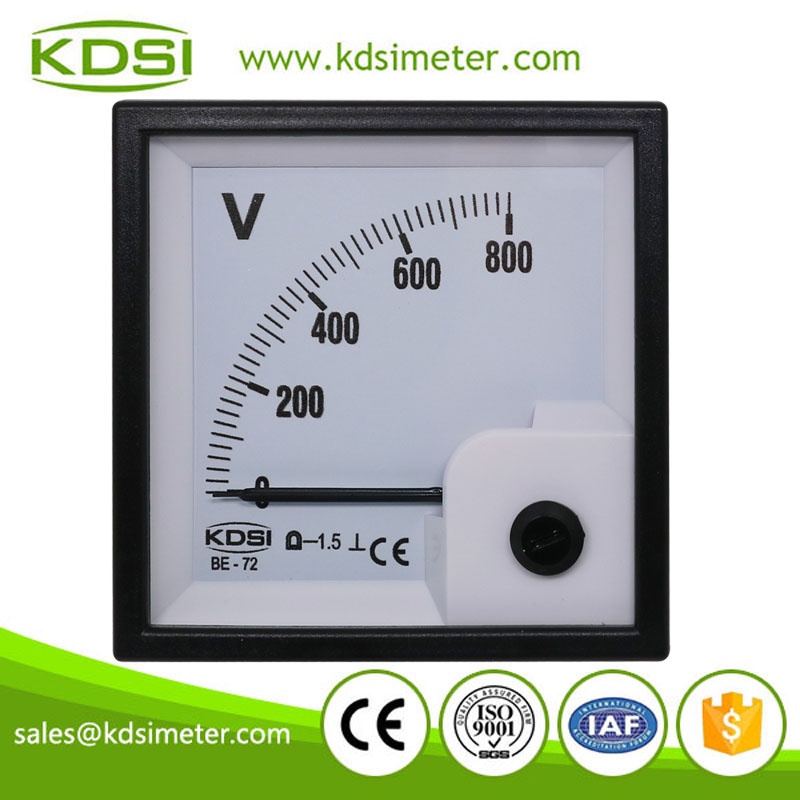 High quality professional BE-72 DC800V panel analog dc voltmeter