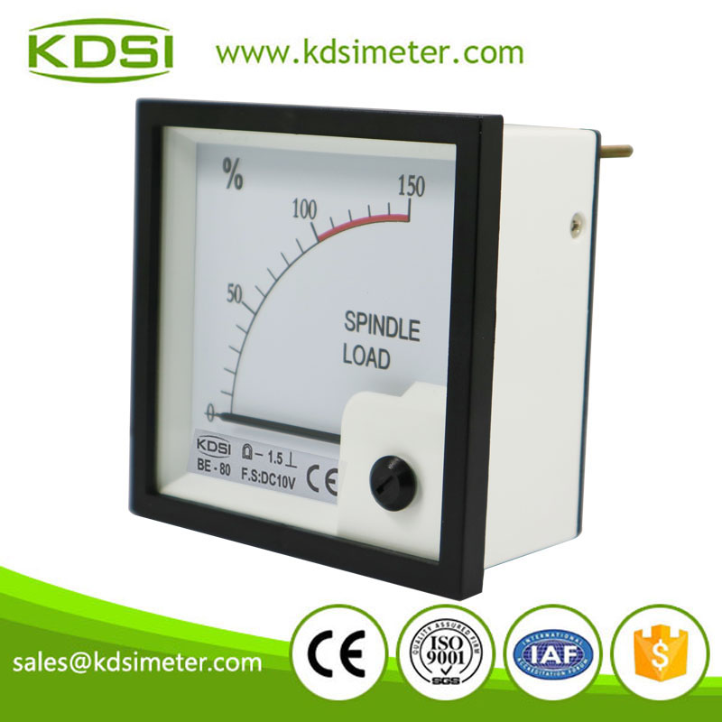 High quality professional BE-80 DC10V 150 percent analog panel spindle load meter