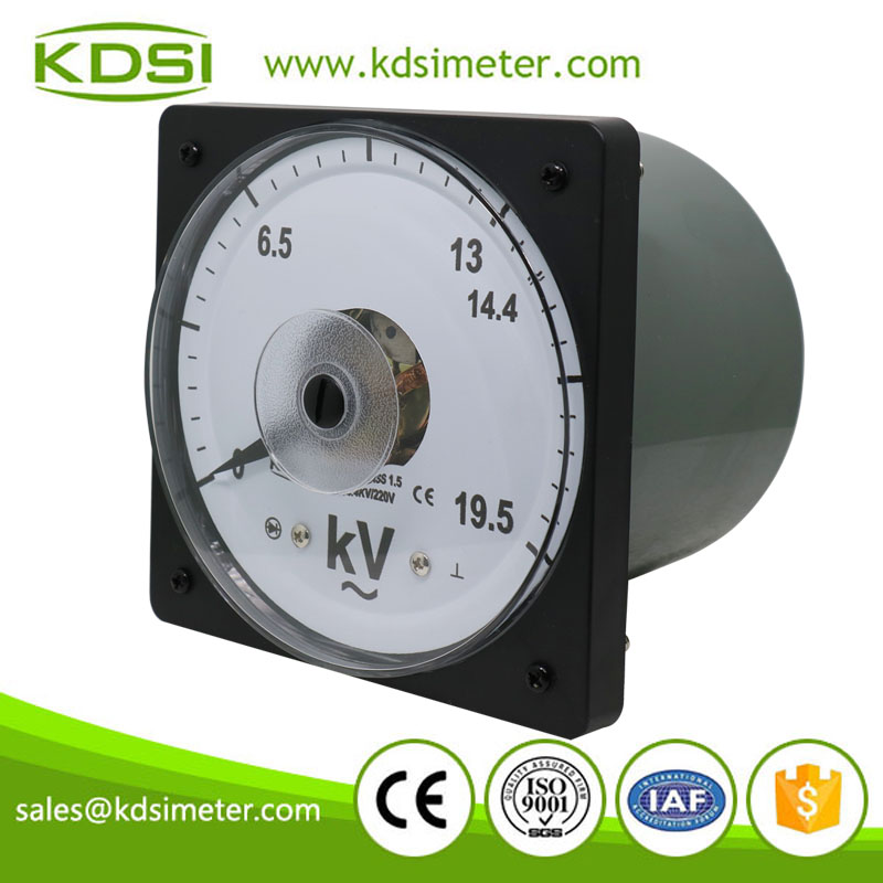 Hot Selling Good Quality LS-110 AC19.5kV 14.4kV/220V wide angle marine analog panel ac voltmeter
