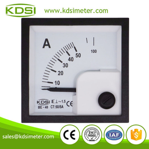 Original manufacturer high Quality BE-48 AC50/5A ac analog amp current panel meter
