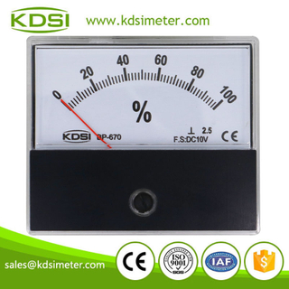 Easy operation BP-670 DC10V 100% analog panel voltage load meter