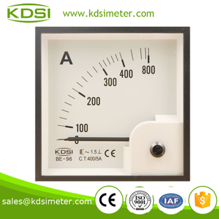 Classical BE-96 96*96 AC400/5A analog ac dc ampere meter