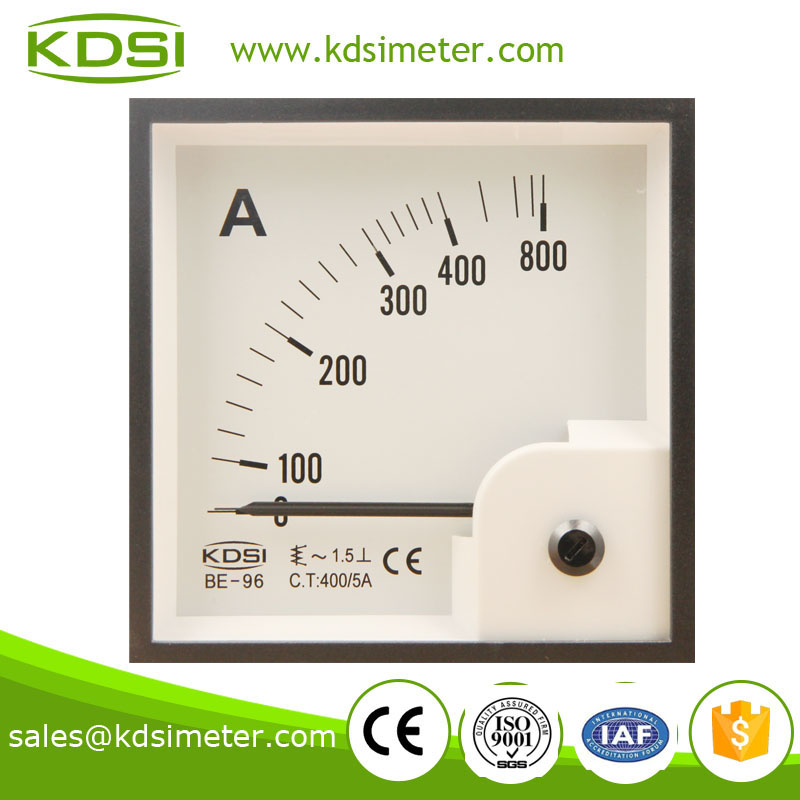 Classical BE-96 96*96 AC400/5A analog ac dc ampere meter