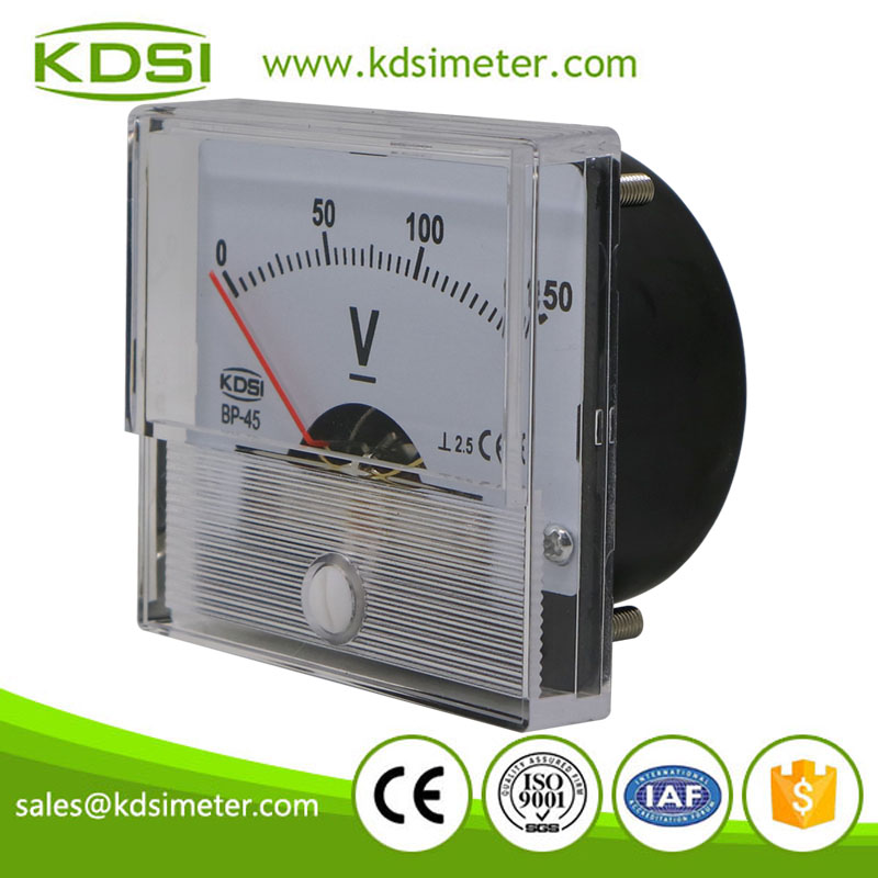 Small & high sensitivity BP-45 DC150V mini panel analog dc voltmeter