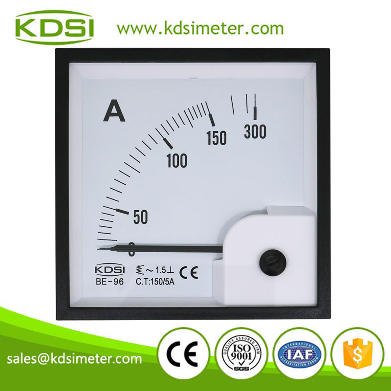 Safe to operate BE-96 AC150/5A panel ac electric meter analog