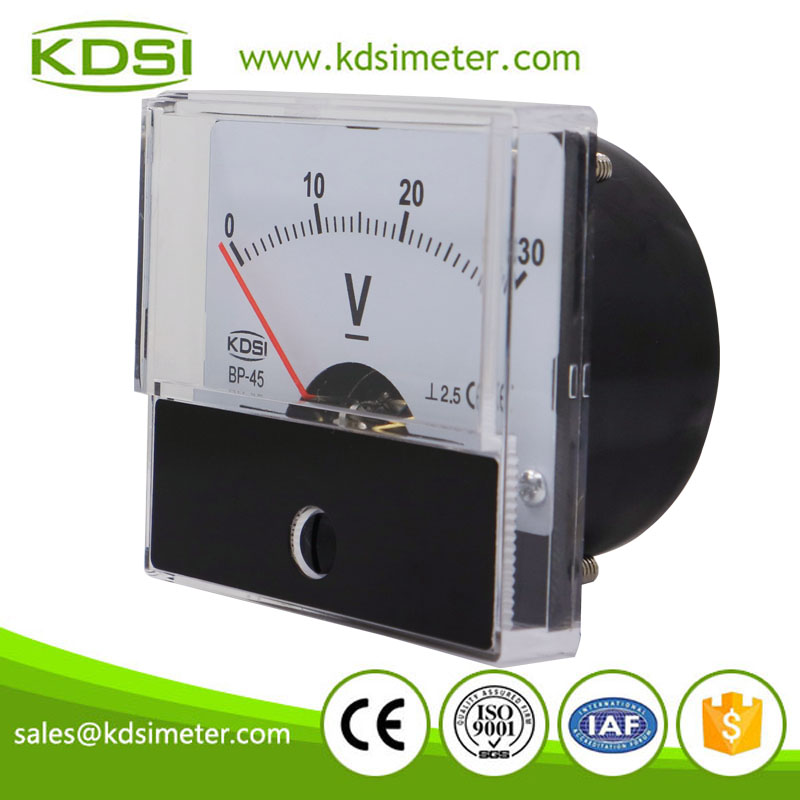 Durable in use BP-45 DC30V analog dc panel electric voltmeter