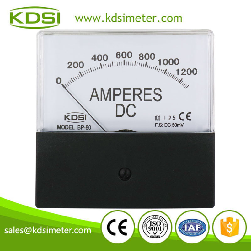High quality professional BP-80 DC50mV 1300A analog dc amp panel welding electric meters