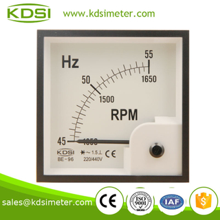 Hot sales BE-96 96 * 96 45-55HZ 220 / 440V HZ + RPM frequency meter