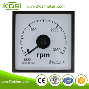 Marine meter BE-96W DC4-20mA 3000rpm analog wide angle electronic rpm meter