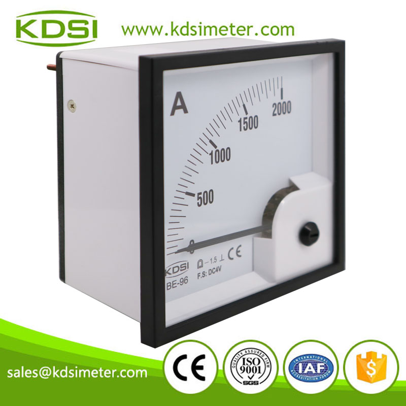 Hot Selling Good Quality BE-96 DC4V 2000A analog amp current panel meter