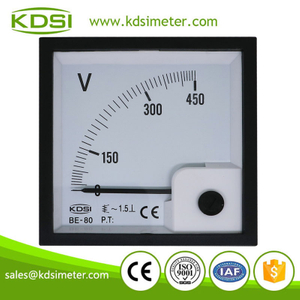 Portable precise BE-80 AC450V analog panel ac voltmeter & ammeter for solar power