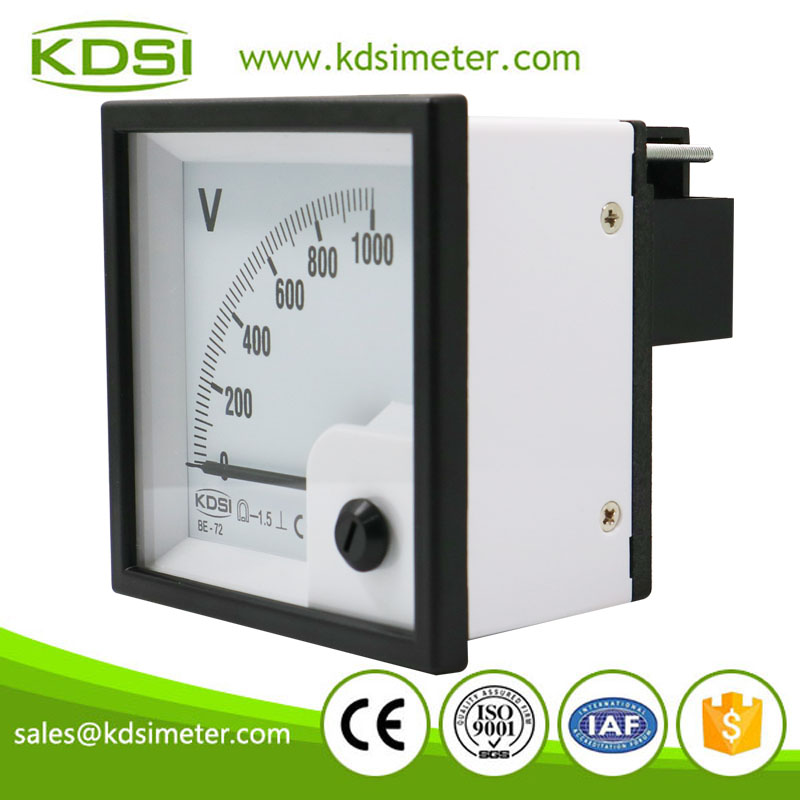 Original manufacturer high Quality BE-72 DC1000V direct analog high voltage panel meter
