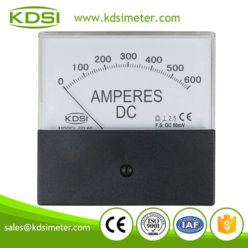High quality BP-80 DC50mV 600A analog dc welding generator panel amp meter
