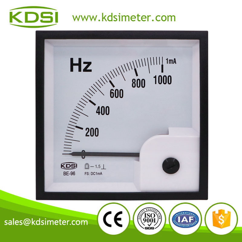 Hot Selling Good Quality BE-96 DC1mA 1000Hz analog panel dc ampere Hz meter