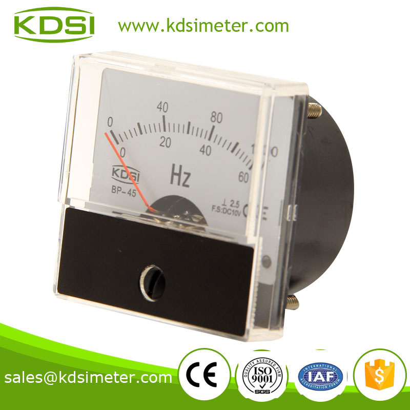 KDSI mini type BP-45 DC10V 60-120HZ analog voltage double scale frequency meter