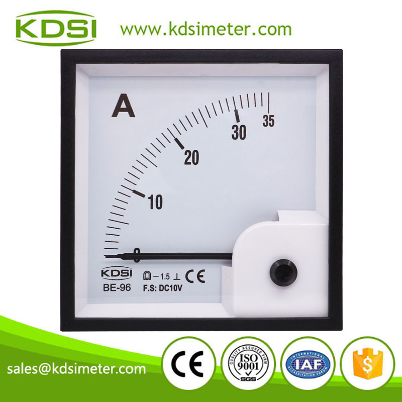 China Supplier BE-96 DC10V 35A analog dc voltage amp panel meter