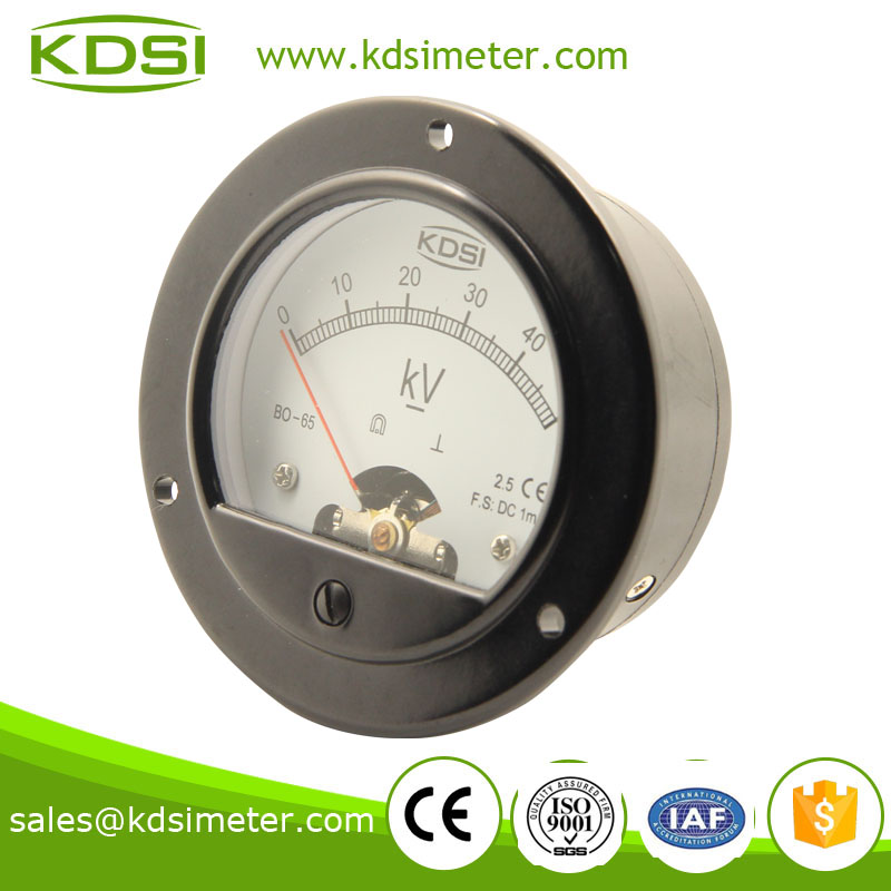 BO-65 DC Voltmeter DC1mA 50KV round type high precision analog panel meter