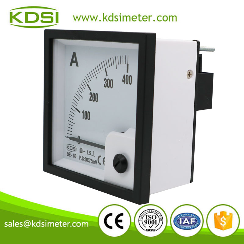 Factory direct sales BE-80 DC75mV 400A dc amp electric meter analog