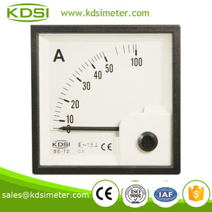 High quality professional BE-72 72*72 AC50A panel analog ammeter