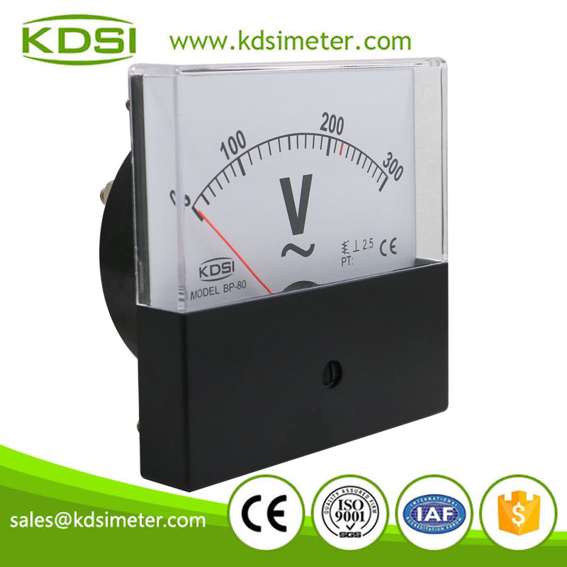 Factory direct sales BP-80 AC300V black cover panel analog ac ammeter ac voltmeter