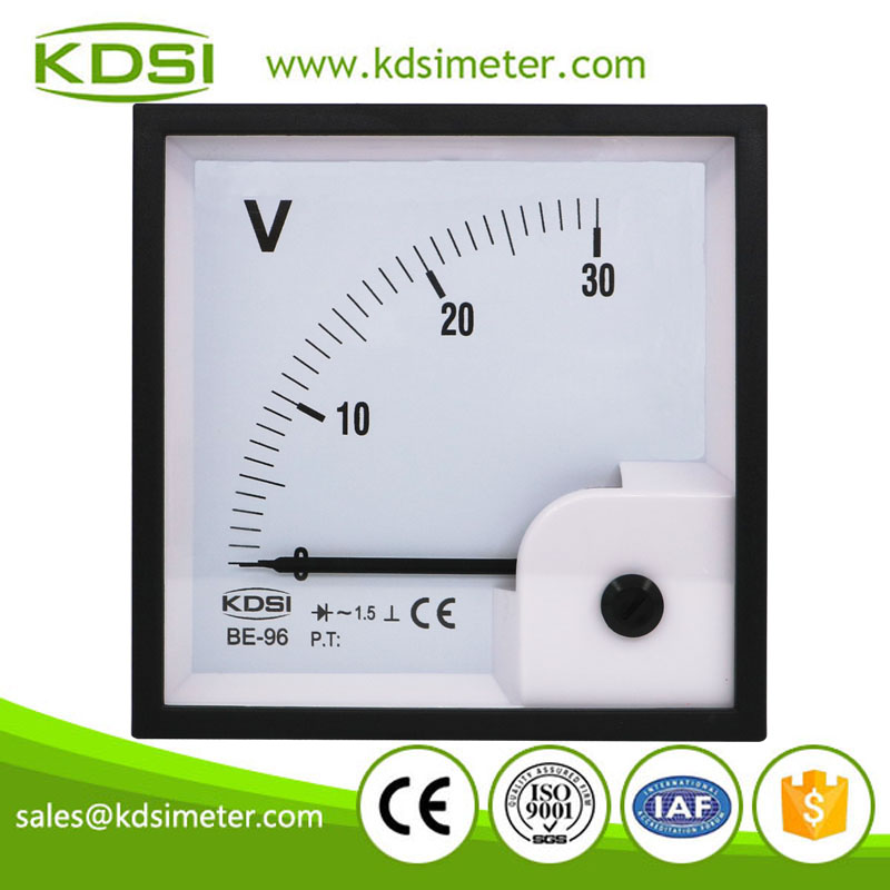 Easy installation BE-96 AC30V rectifier analog ac panel voltage meter