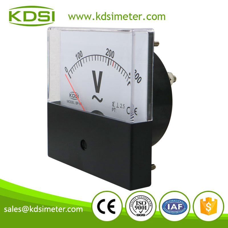 Factory direct sales BP-80 AC300V black cover panel analog ac ammeter ac voltmeter