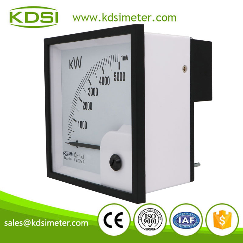 CE certificate BE-96 DC1mA 5000kW analog panel dc ampere kW meter