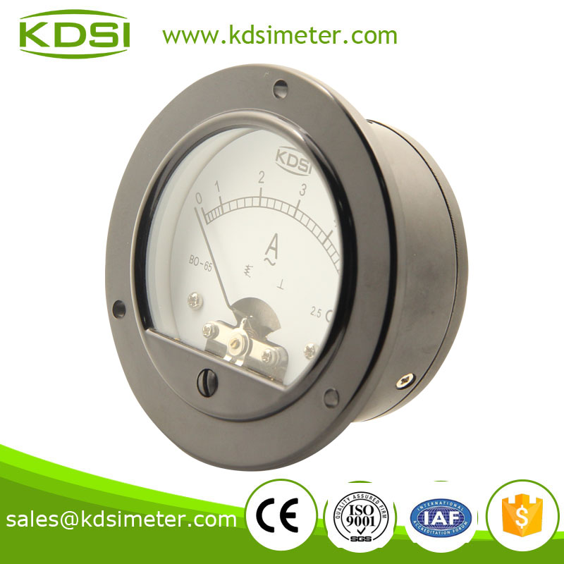 BO-65 AC Ammeter AC5A Moving Iron Movement round type panel meter