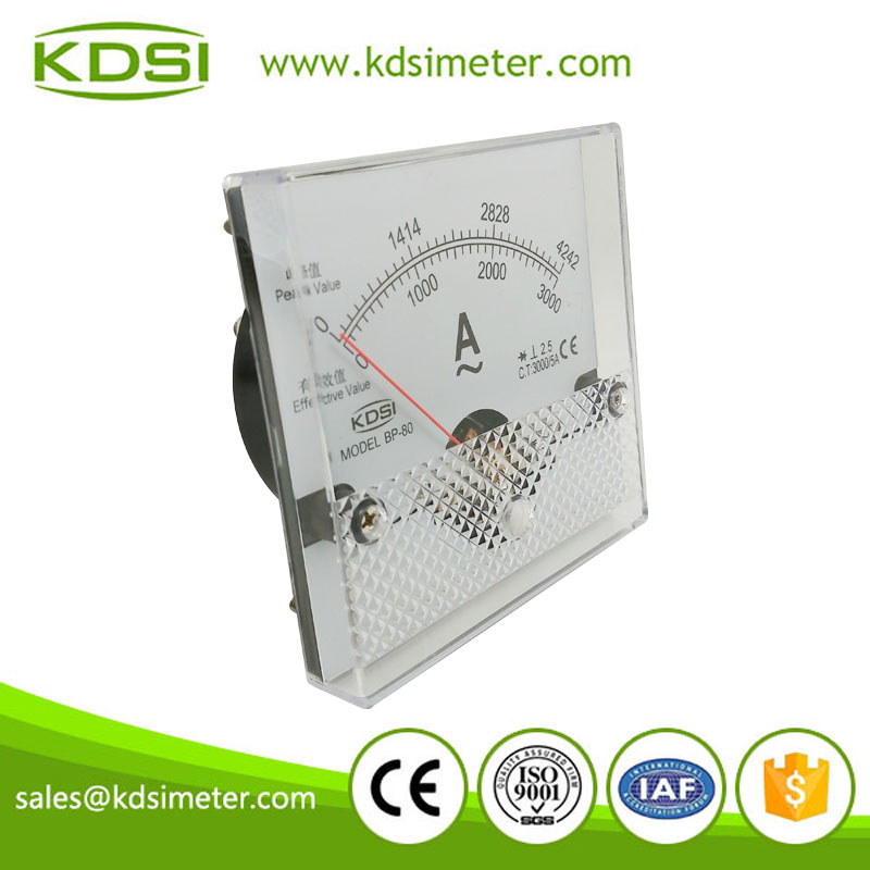 Original manufaturer Best Quality BP-80 80*80 AC3000/5A analog ac ampere meter