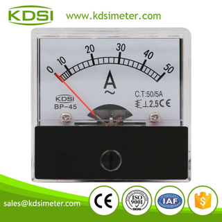 Small & high sensitivity BP-45 AC50/5A ac analog moving iron ampere meter