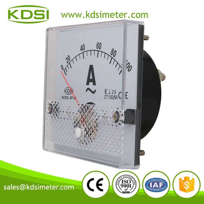 High quality professional BP-80 AC100/5A ac analog panel mount ammeter
