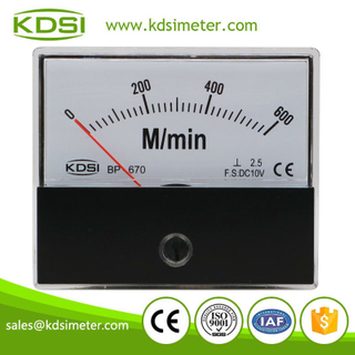 China Supplier BP-670 DC10V 600M/min analog panel voltage tachometer universal /rpm meter