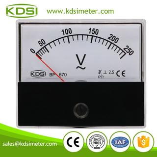 Factory direct sales BP-670 AC250V analog ac panel mount voltmeter