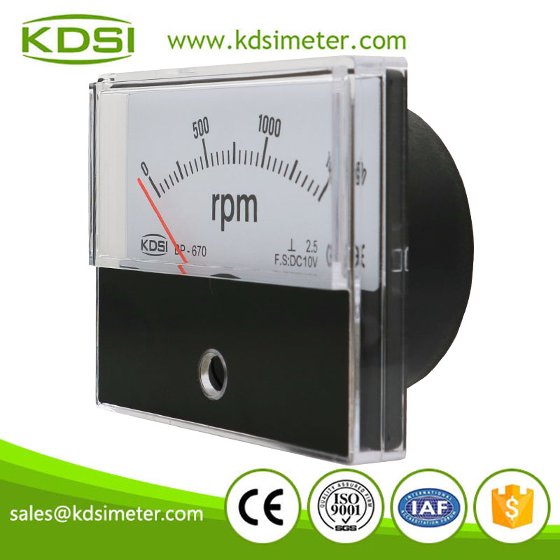 High quality professional BP-670 DC10V 1500RPM panel analog electronic rpm meter