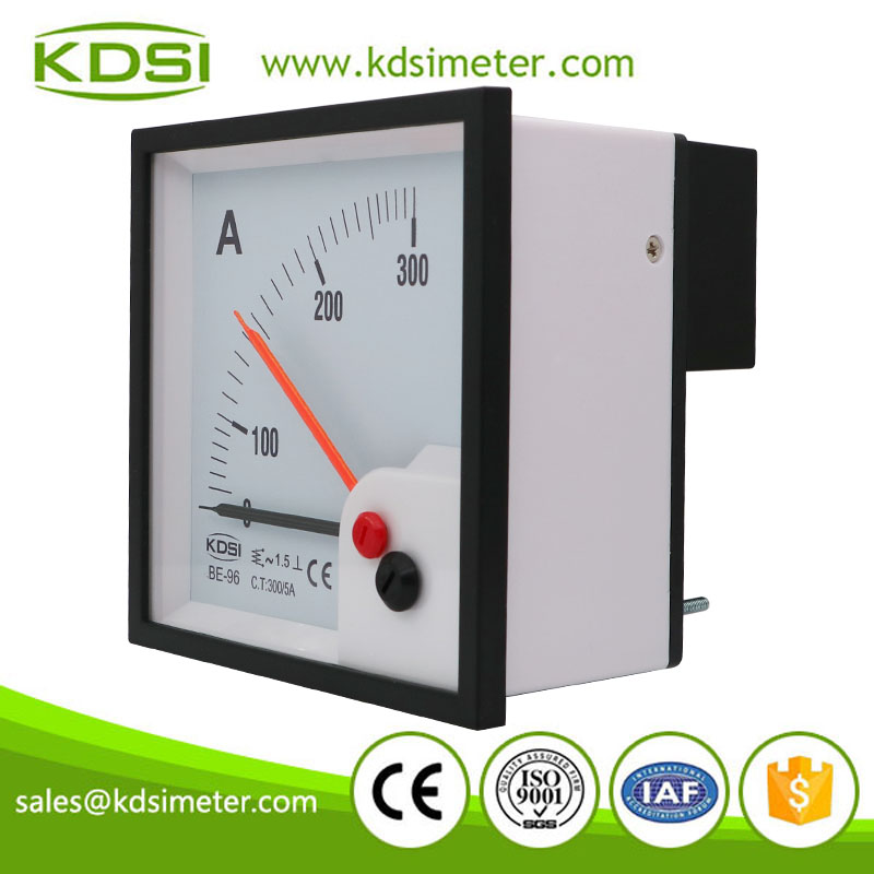 Hot Selling Good Quality BE-96 AC300/5A no overload with red pointer ac analog panel ampere controller