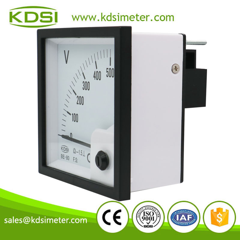 Portable precise BE-80 DC500V analog dc panel voltage meter